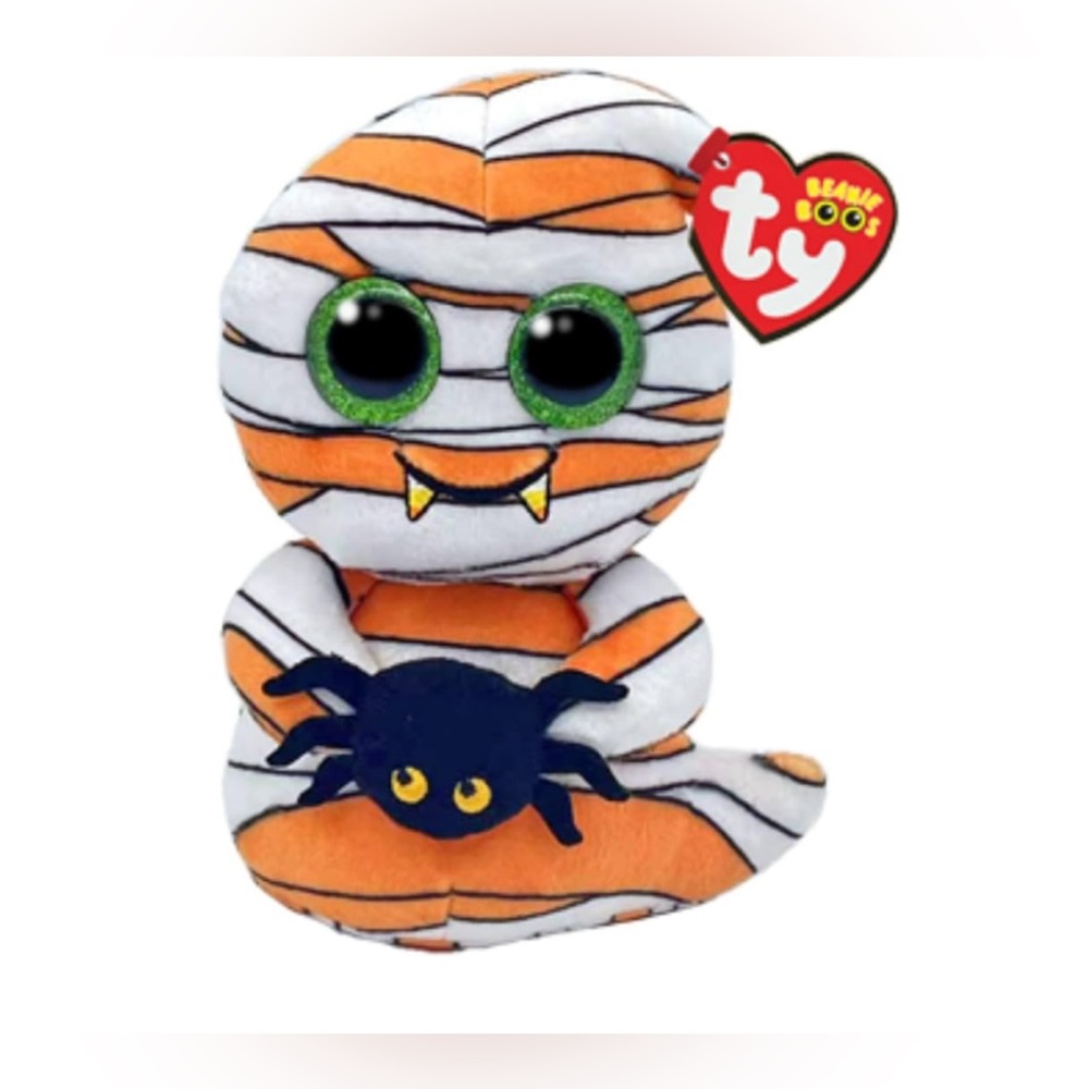 Ty Beanie Boos MUMFORD the Halloween Mummy 6" NEW Plush Stuffed Animal Toy - Picture 1 of 6